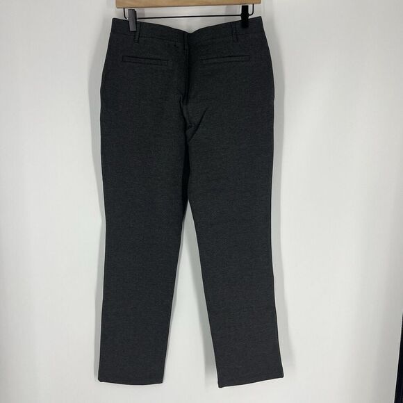 Quince Pants Size Medium Womens Charcoal Ultra Stretch Ponte Straight Leg Career - Picture 5 of 8